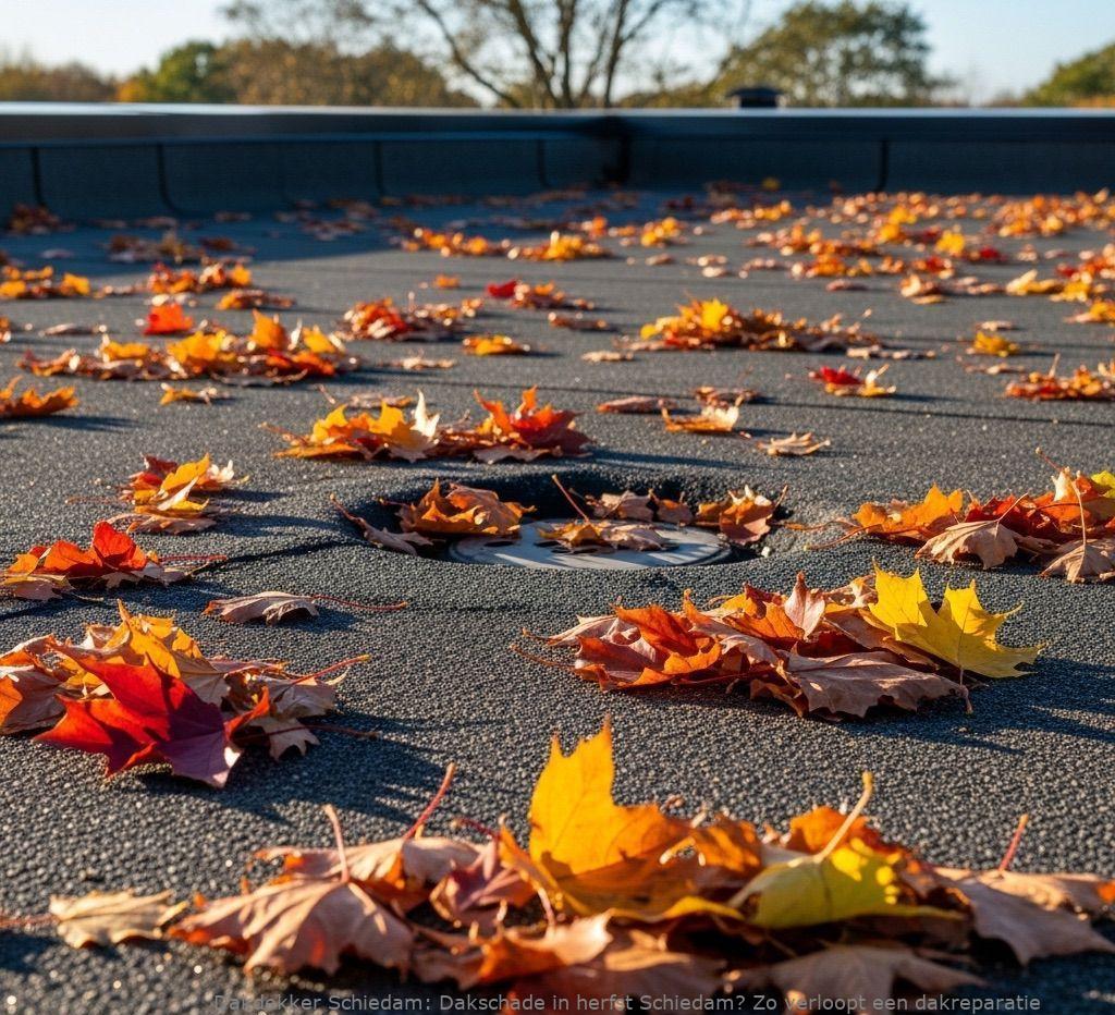 Dakschade In Herfst Schiedam