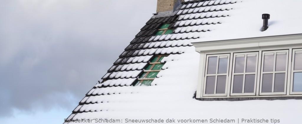 Schade Door Sneeuw En Vorst Schiedam